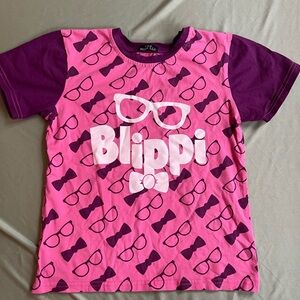 B-L-I-P-P-I Kids Pink and Purple Graphic T-Shirt
